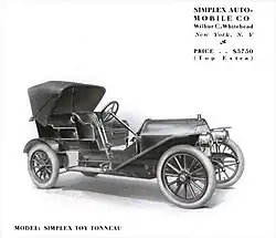 1909 Simplex Model 50 Toy Tonneau