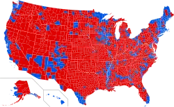 Presidential popular votes by county.[d]