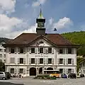 The Hôtel de ville (town hall) of Moutier