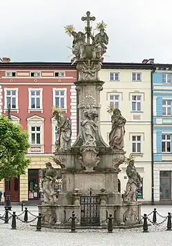Holy Trinity statue in Lądek-Zdrój