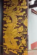 The temple door painting.