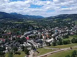 Aerial view of Zakopane