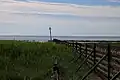 Western end of the fence at the Wadden Sea