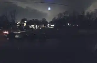 A CCTV still of the Nashville EF3 tornado.