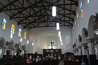 Interior of the cathedral as of 2021.