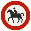 233-64 – Entry prohibited for equestrians (formerly used )
