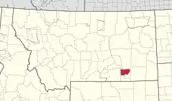 Location of Northern Cheyenne Indian Reservation
