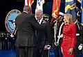 Secretary of Defense Austin III awards the medal to President Biden