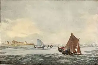 Vue de Willemsdorp, et du passage du Moerdyk