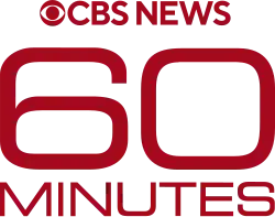 The phrase "60 MINUTES" in Square 721 extended typeface above a stopwatch showing a hand pointing to the number 60.