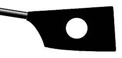 Image showing the rowing club's blade colours