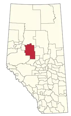 Location within Alberta