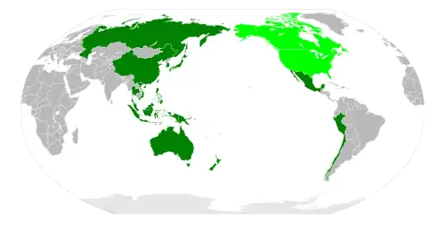 Full members of the scheme  Transitional members (America and Canada)