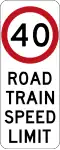 Australia – Road Train speed limit