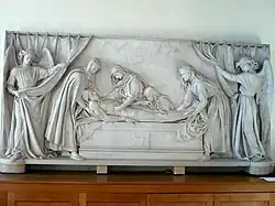 A memorial in the church