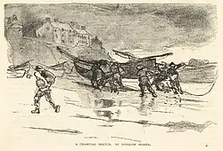 A charcoal sketch by Winslow Homer, 1883, Boston Public Library