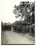 A company of 15th Sikhs at Le Sart, France 1915