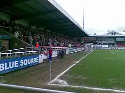 A packed Dale Roberts during Rushden's 1–0 win over Kettering