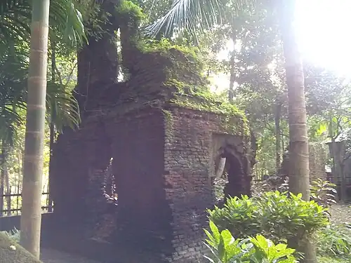 A ruined part of the temple