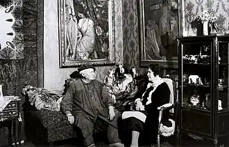 With his third wife, also sculptor Viivi in 1930