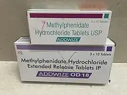 Indian "AddWize" branded immediate-release and extended-release formulations costing US$1.90 for a strip of immediate-release and US$2.90 for a strip of AddWize extended-release