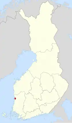 Location of Ahlainen in Finland