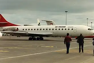 Air Toulouse International Sud Aviation Caravelle at Dublin Airport in 1993