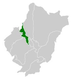 Location of Al-Mandaq in Al-Baha Province