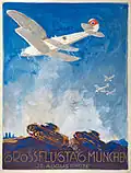 Poster for the Aviation Day in Munich, 1935