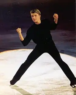 Alexei Yagudin performs on ice.