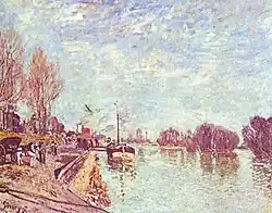 The Seine at Suresnes by Alfred Sisley (1879).