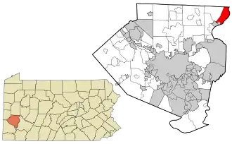 Location in Allegheny County and the U.S. state of Pennsylvania.