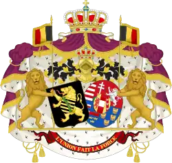 Coat of arms of the former king Leopold II and Queen Marie