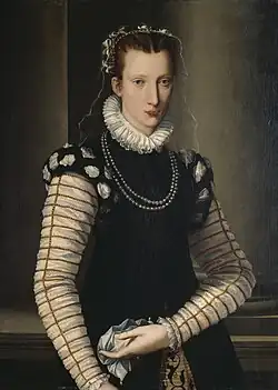 Portrait of a Lady in Black and White, 1590s