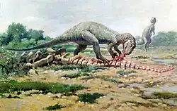 Feeding Allosaurus