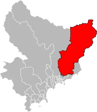 Situation of the canton of Contes in the department of Alpes-Maritimes