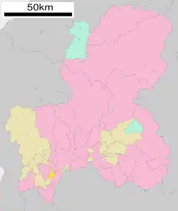 Location of Anpachi in Gifu Prefecture