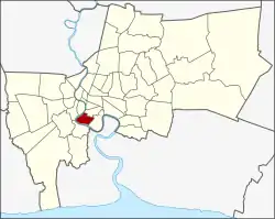 Khet location in Bangkok