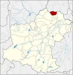 District location in Nakhon Ratchasima province