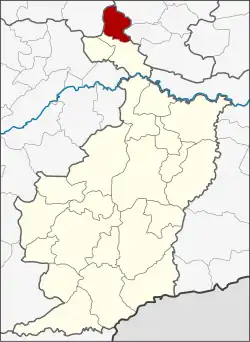 District location in Buriram province