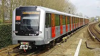 Two coupled M7 trainsets at Heemstedestraat