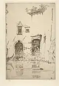 Etching: An Obscure Turning, Venice (c.1914)
