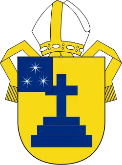 Coat of arms of the Anglican Diocese of Nelson[98][99]