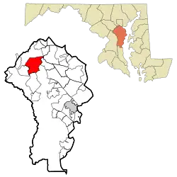Location of Severn, Maryland