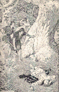 Morris Meredith Williams's illustration of the discovery of William's body (1915)[28]