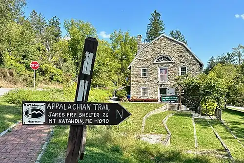 Appalachian Trail Museum near the midpoint in Pine Grove Furnace State Park, Pennsylvania