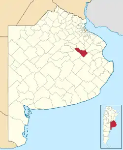 location of General Belgrano in Buenos Aires Province