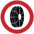 Snow chains allowed