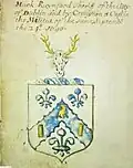 Arms entry of Mark Raynford, Sheriff of City of Dublin, a Captain of Dublin Militia, 24 September 1690