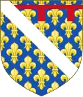 Coat of arms of Philippe of Anjou, prince of Tarente, before 1313 of Taranto